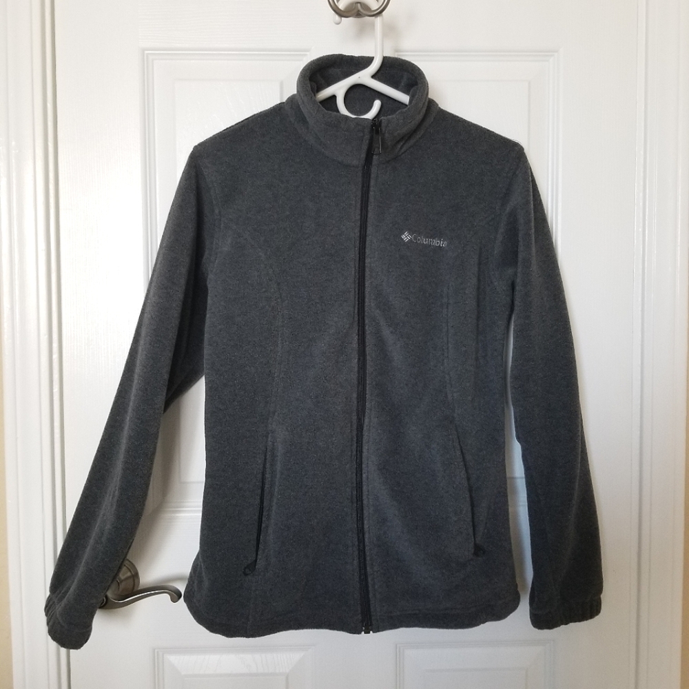 Columbia grey fleece jacket